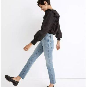 Madewell Cali Demi-Boot Jeans in Enmore Wash: Raw-Hem